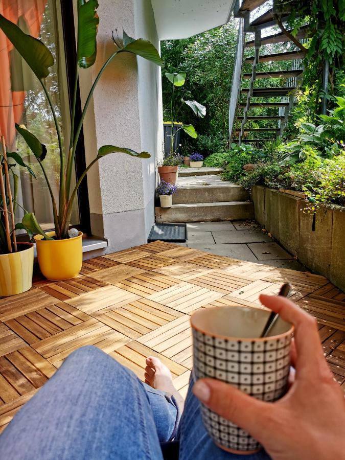 Souterrainwohnung Mit Grossem Garten Und Sauna Kassel Exterior foto